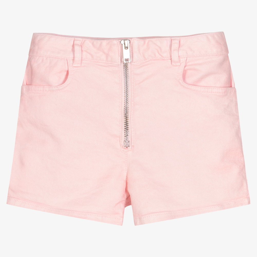Givenchy - Girls Pink Cotton Shorts | Childrensalon