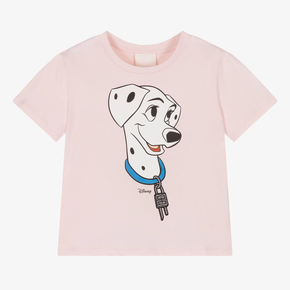 Givenchy - Girls Pink Disney Dalmatian T-Shirt | Childrensalon