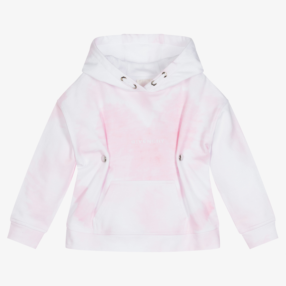 Givenchy - Rosa Herz-Baumwoll-Kapuzenpulli (M) | Childrensalon