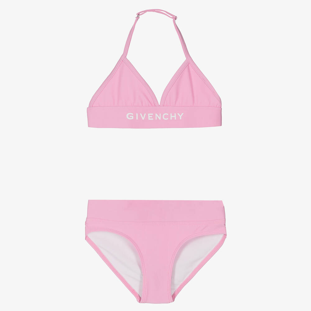 Givenchy - Girls Pink Logo Bikini | Childrensalon