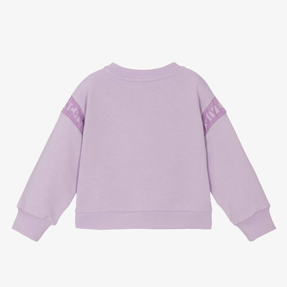 Givenchy-Фиолетовый свитшот 4G для девочек | Childrensalon Outlet