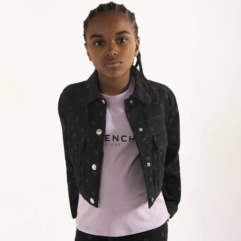 Givenchy-Фиолетовая хлопковая футболка | Childrensalon Outlet