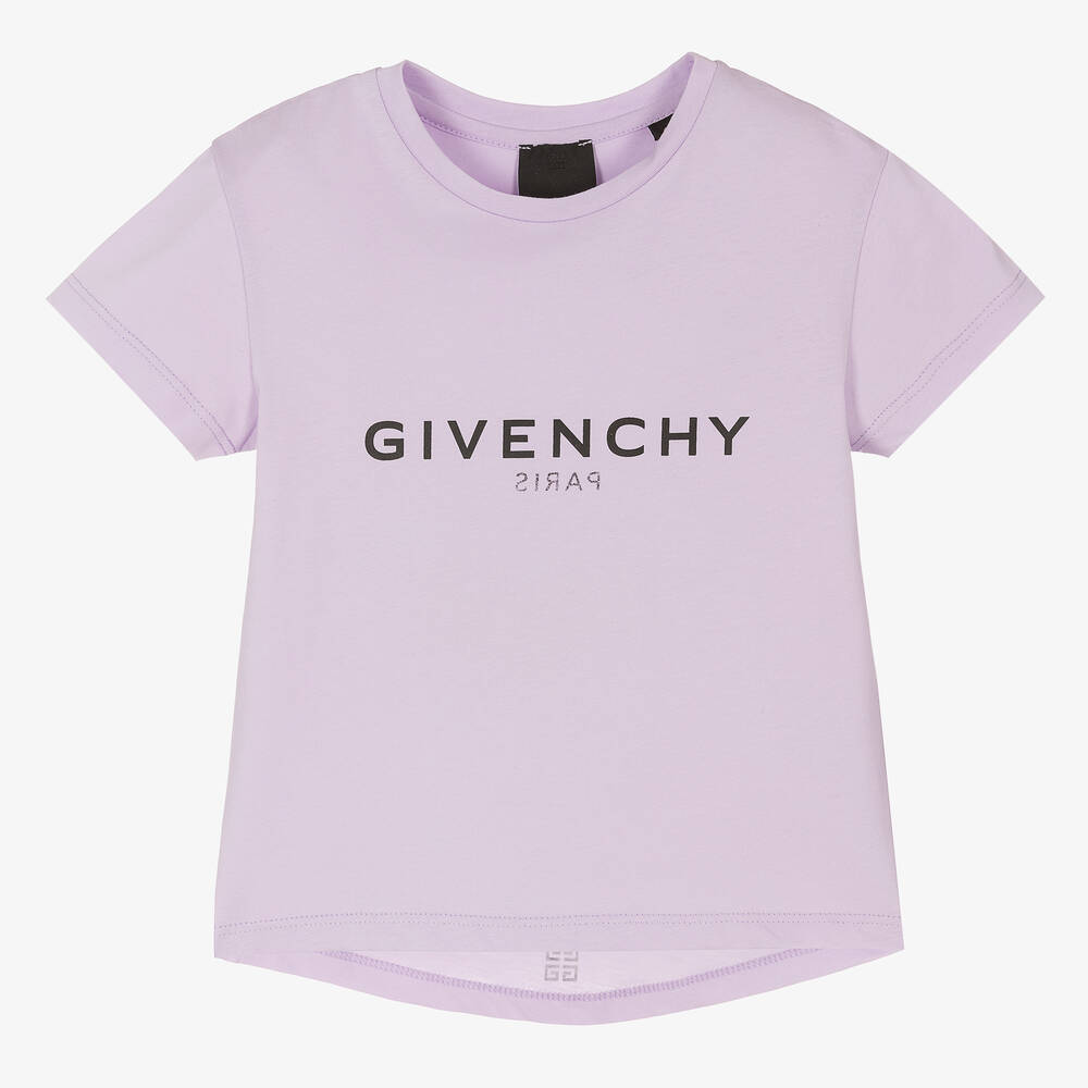 Givenchy - Фиолетовая хлопковая футболка | Childrensalon