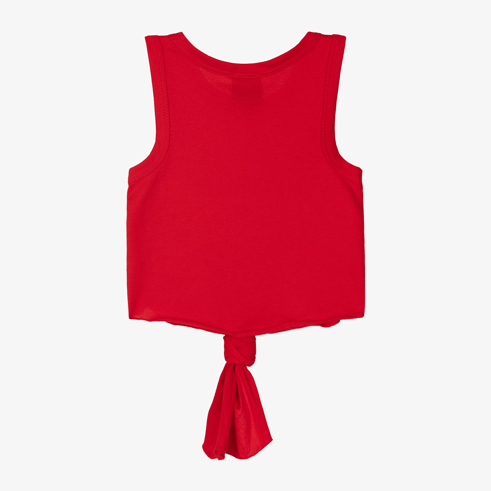 Girls red vest top top