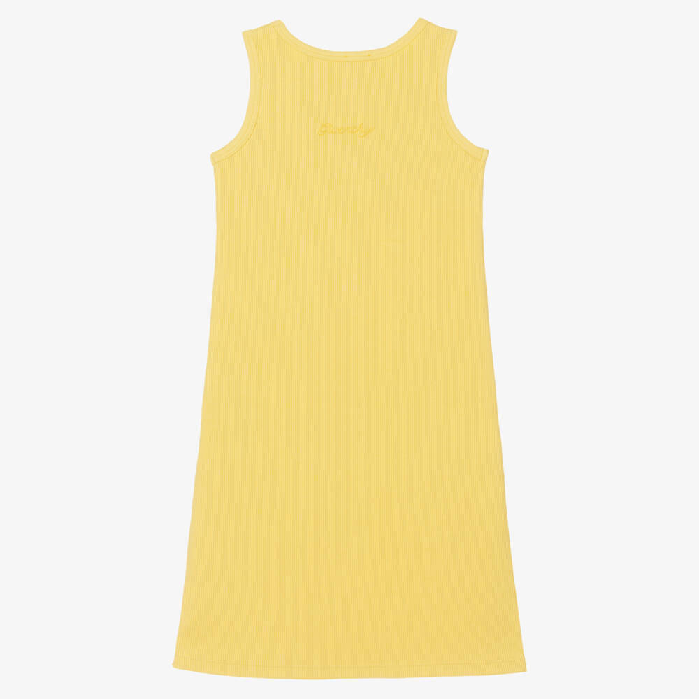 Givenchy-Girls Sunny Rib-Knit Cotton Frock | Childrensalon Outlet