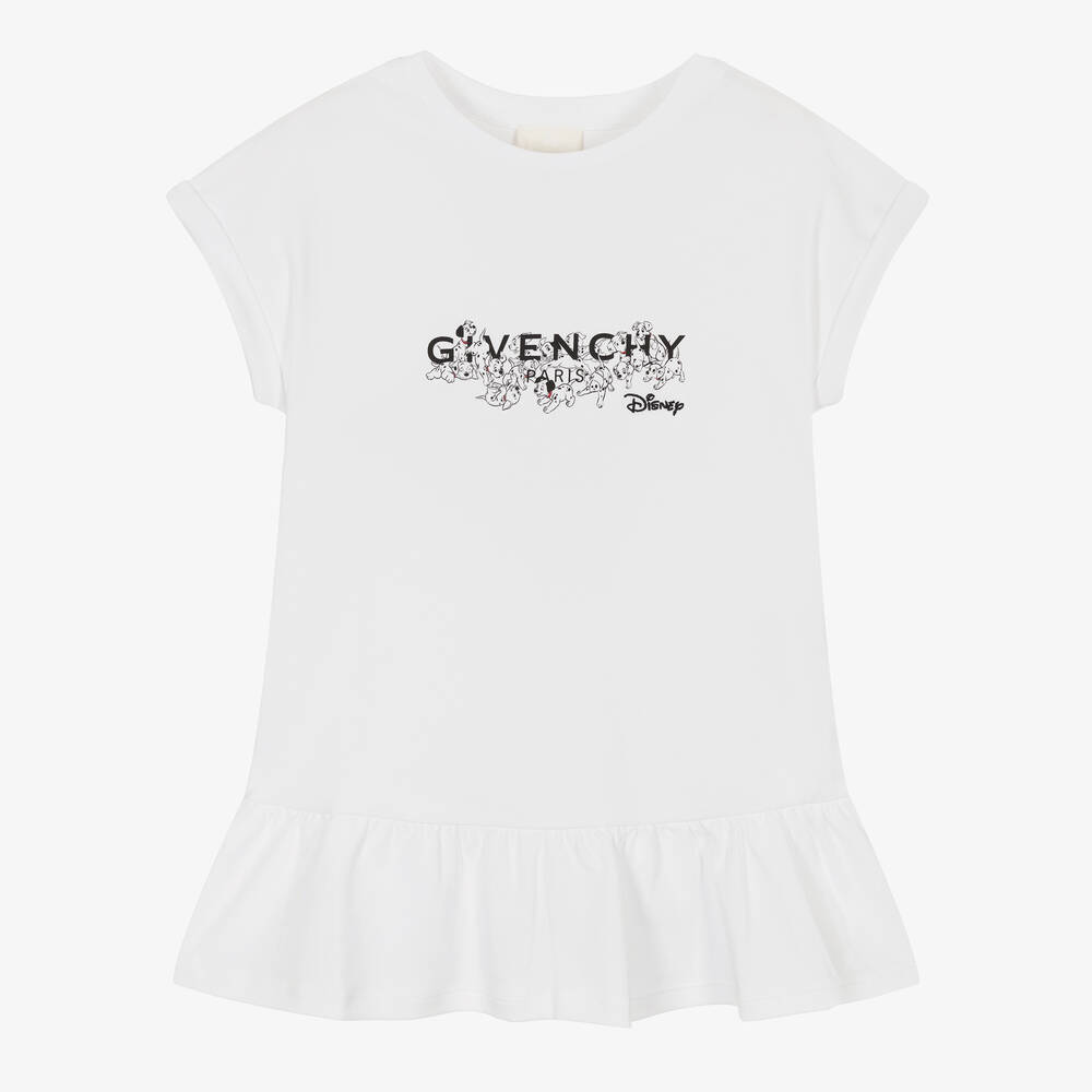 Givenchy - فستان قطن لون أبيض | Childrensalon