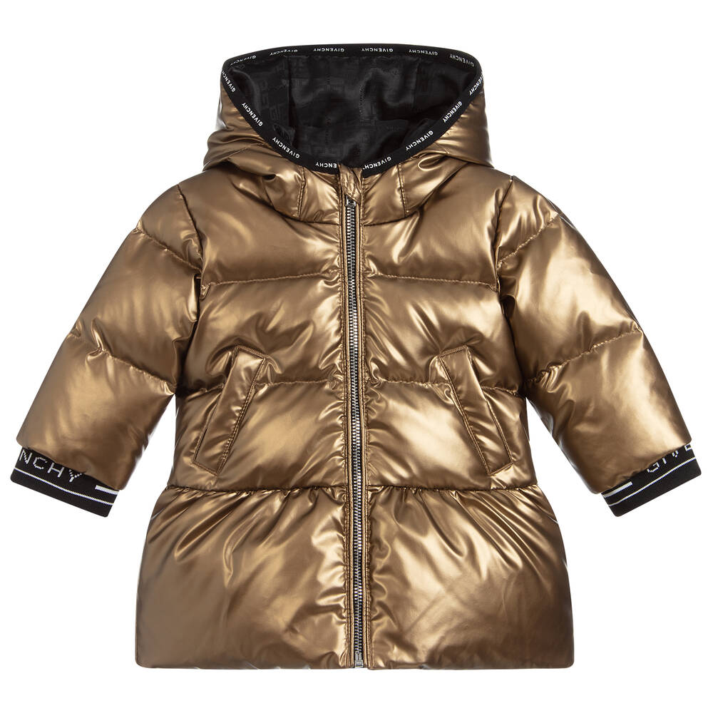 Givenchy - Gold Down Padded Coat | Childrensalon