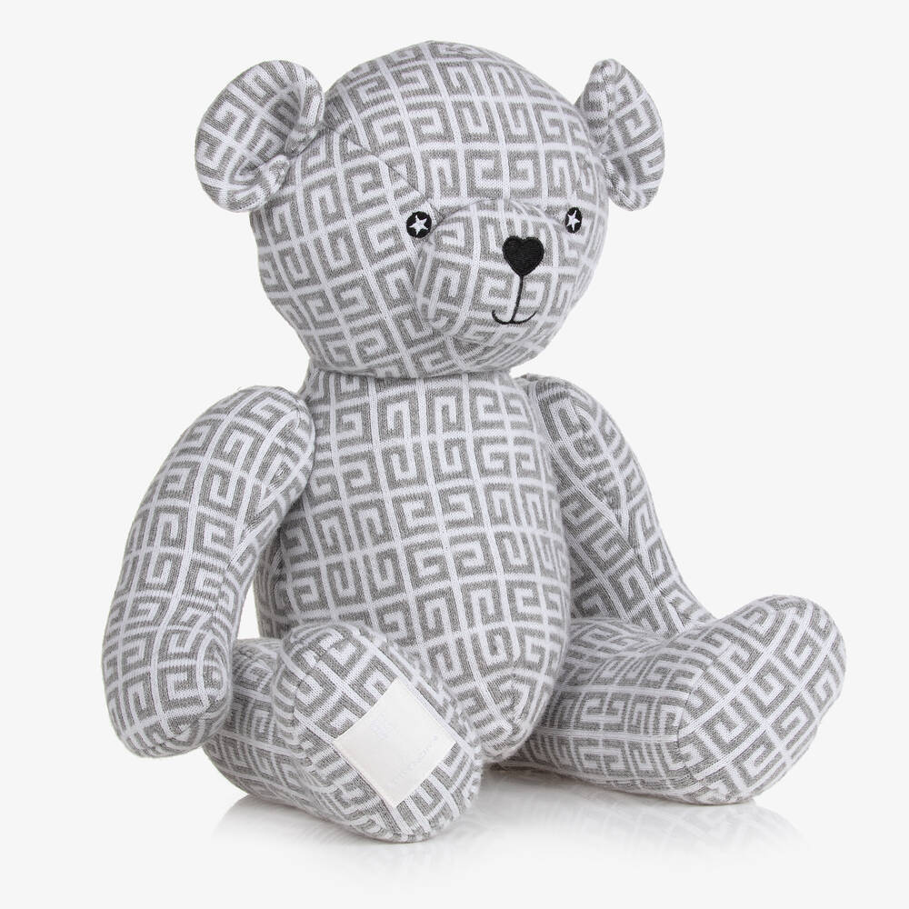 Givenchy - Grey Cotton & Cashmere Teddy (28cm) | Childrensalon