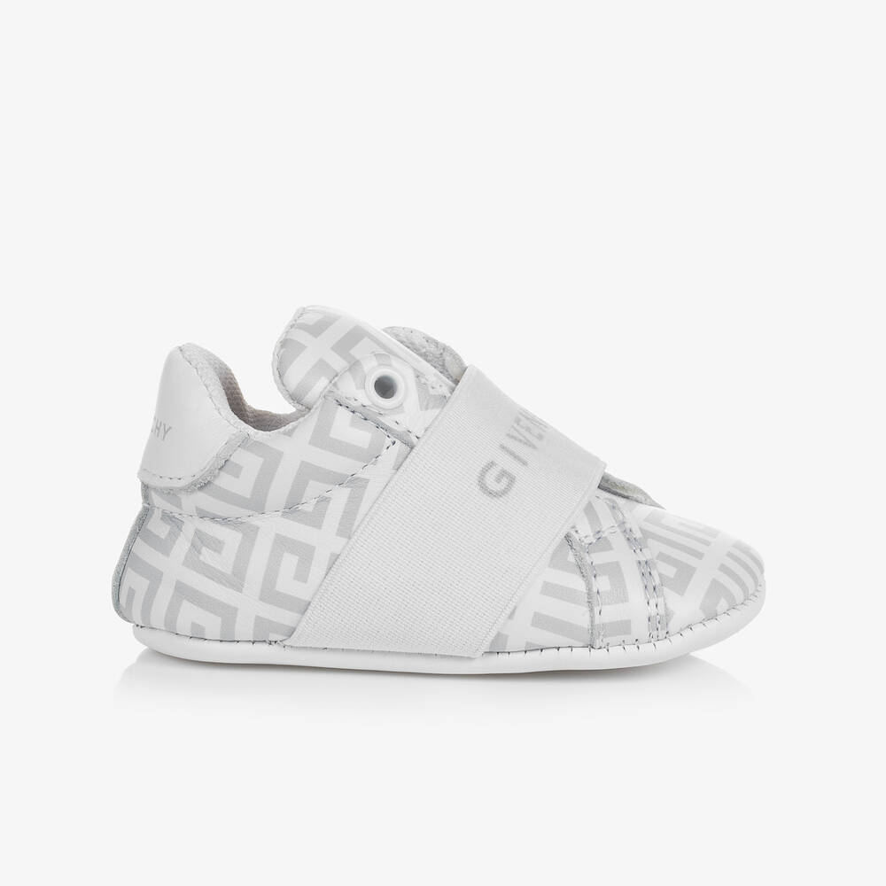 Givenchy Baskets grises en cuir 4G B b Childrensalon Outlet