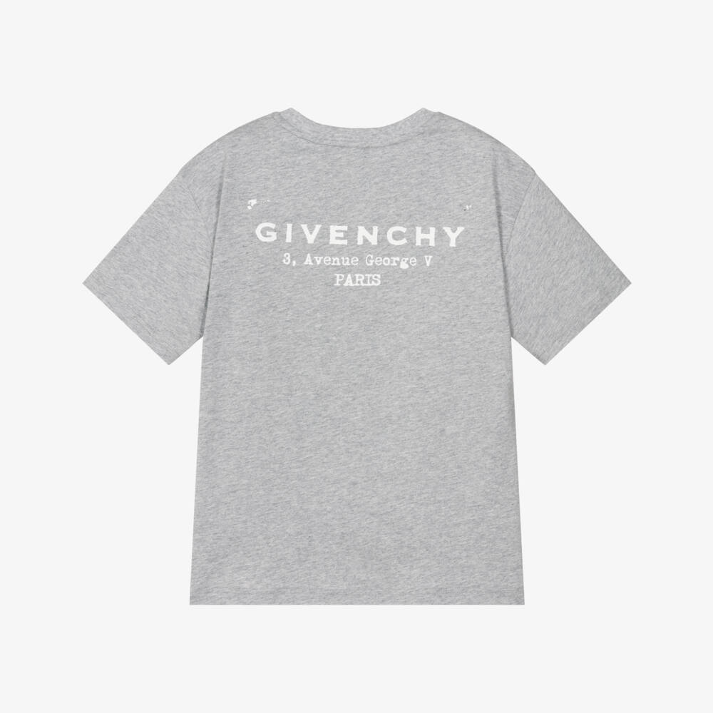 Givenchy-Grey Logo T-shirt | Childrensalon Outlet