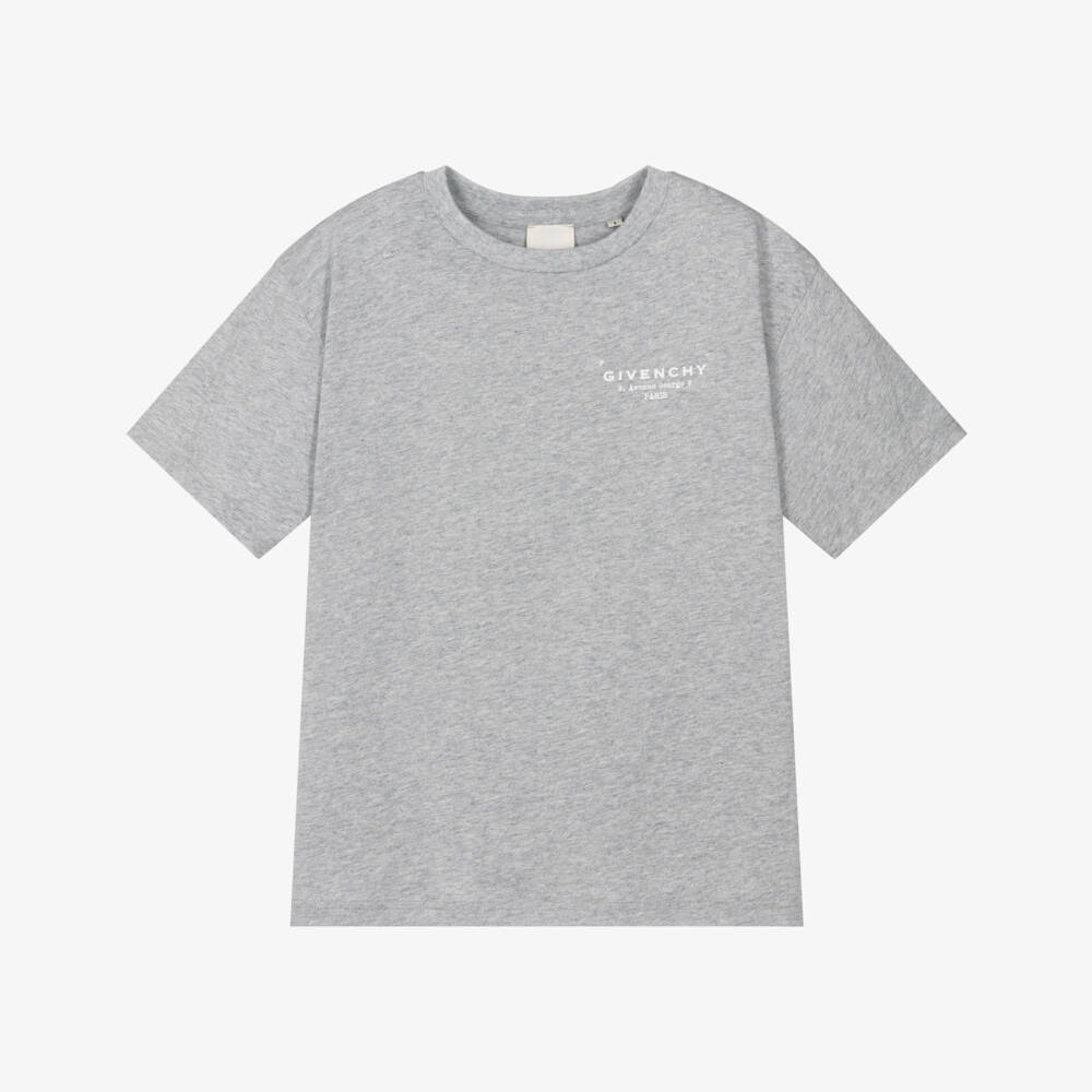 Givenchy-Grey Logo T-shirt | Childrensalon Outlet