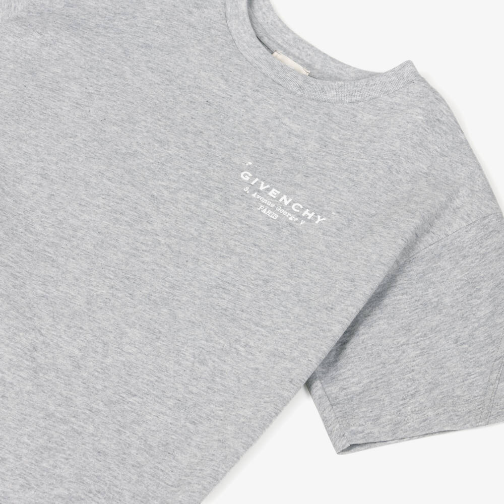 Givenchy-Grey Logo T-shirt | Childrensalon Outlet