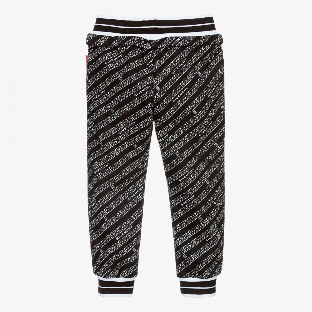 Givenchy Black Chain Logo Joggers