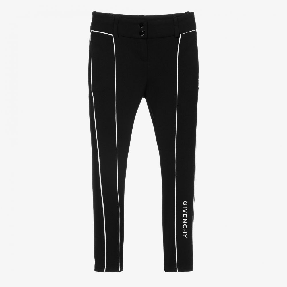 Givenchy - Pantalon noir en jersey Milano Fille | Childrensalon