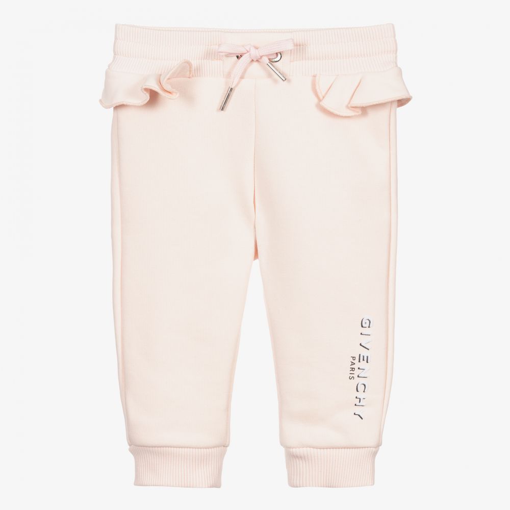 Givenchy - Розовые хлопковые джоггеры для девочек | Childrensalon