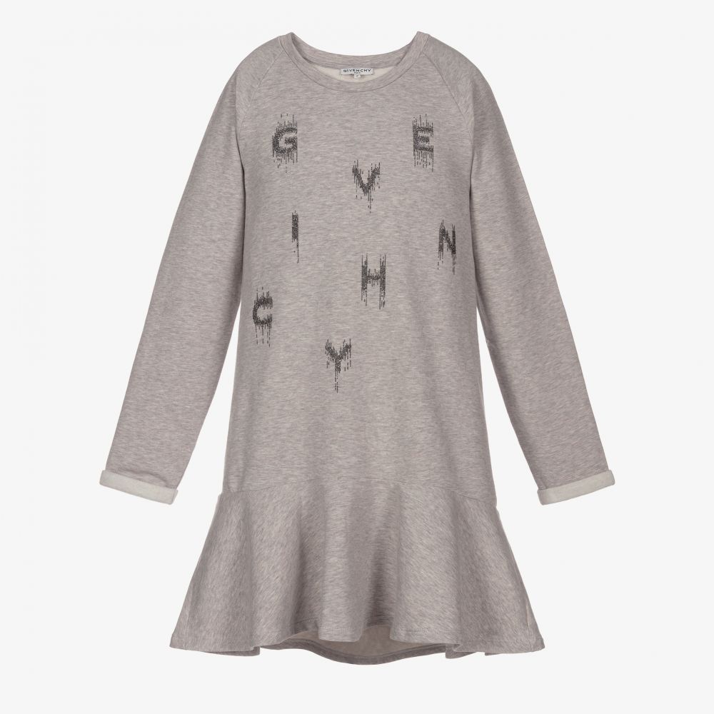 Givenchy - Teen Grey Burst Logo Dress | Childrensalon