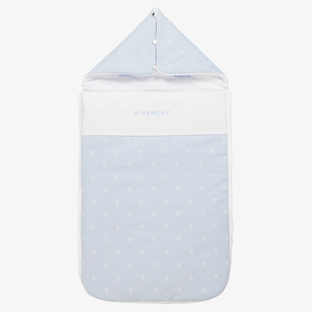 Givenchy - Light Blue Cotton 4G Nest (80cm) | Childrensalon