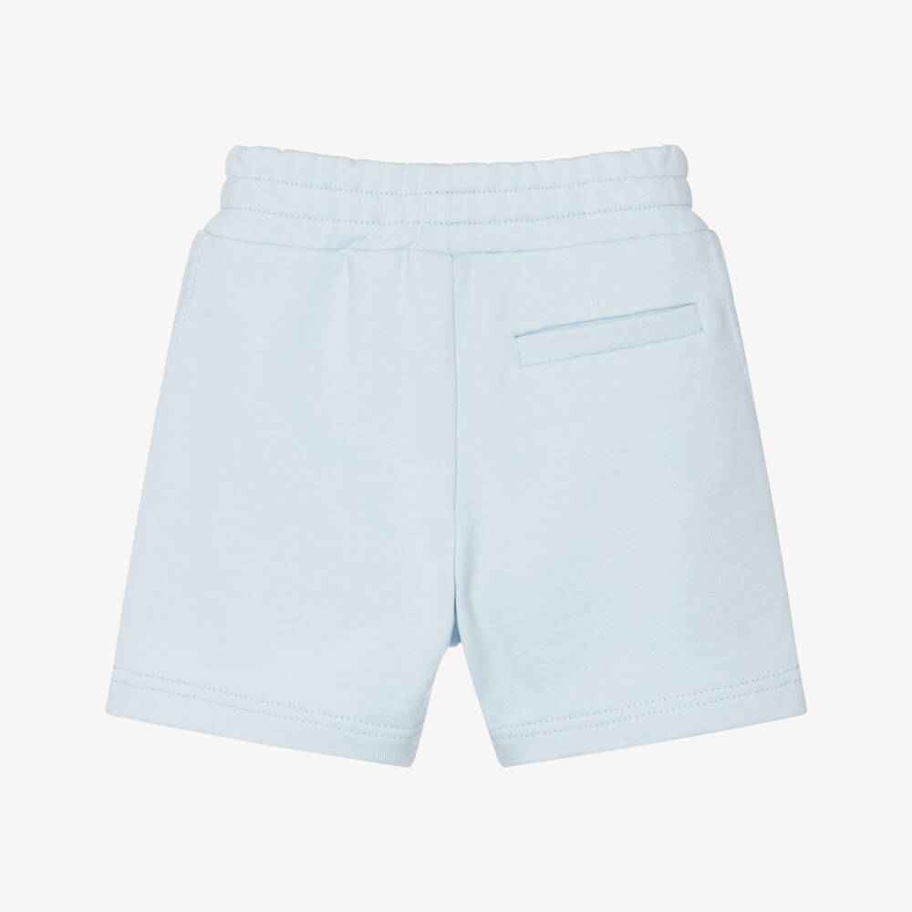 Givenchy-Pale Blue Logo Shorts | Childrensalon Outlet