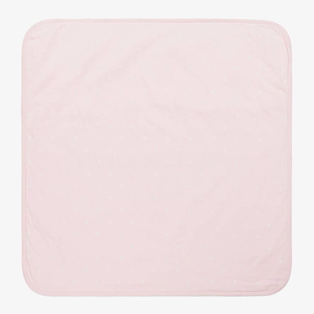 جيفنشي-بطانية قطن مبطنة لون زهري للمولودات (77 سم) | Childrensalon Outlet