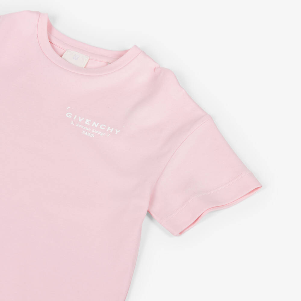 Givenchy-Pink T Shirt Dress | Childrensalon Outlet