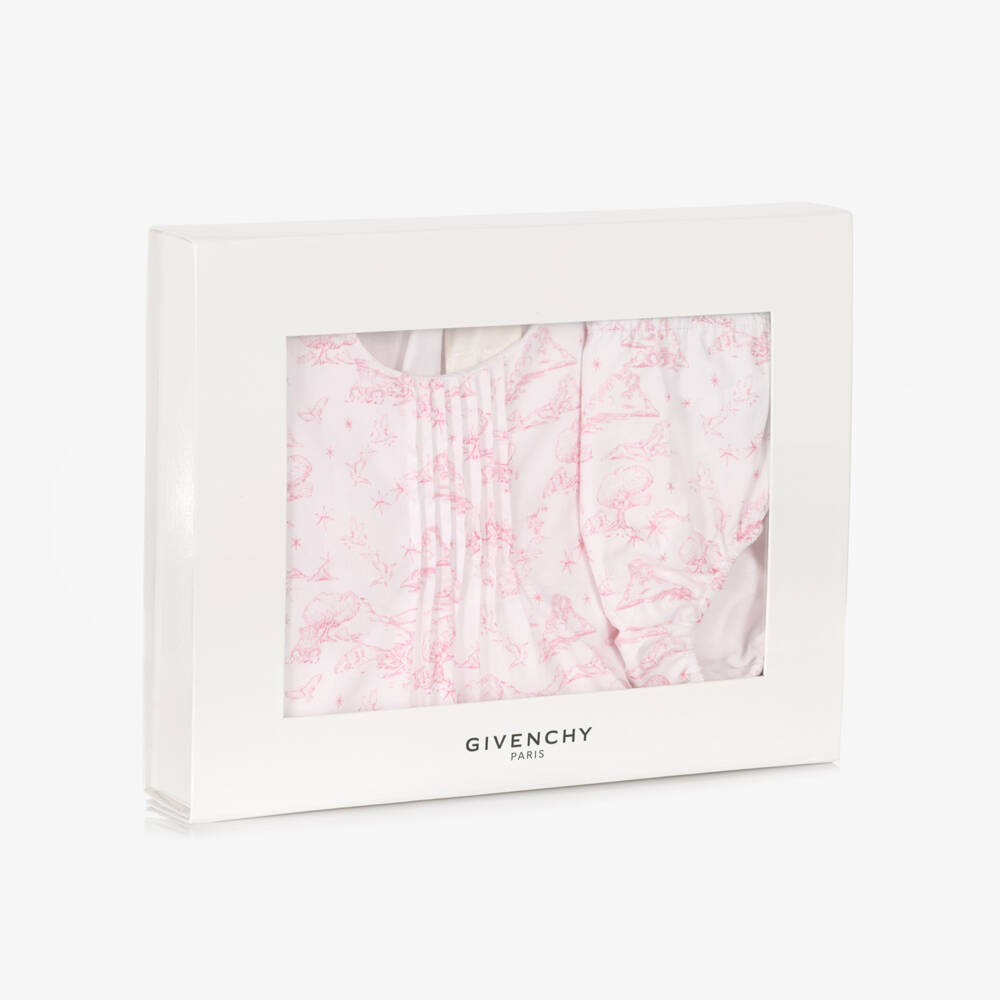 Givenchy-Pink Toile De Jouy Dress | Childrensalon Outlet