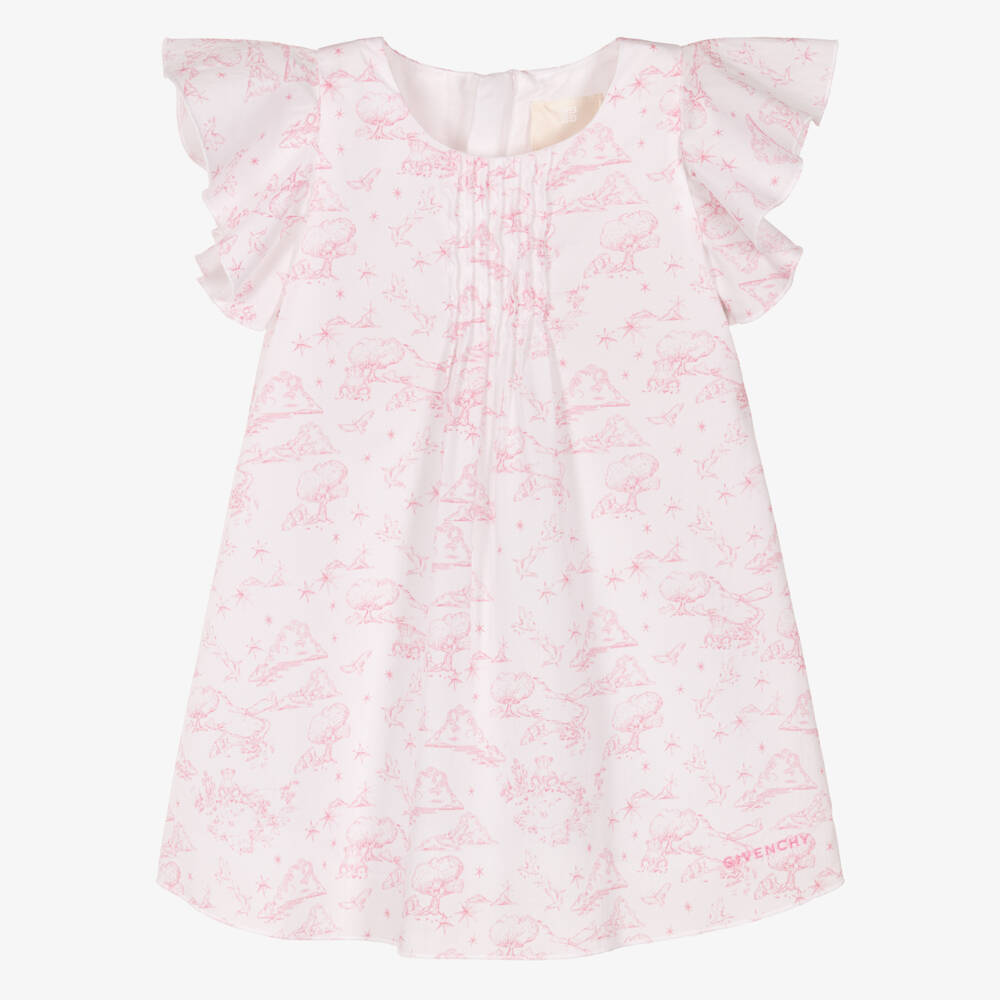 Givenchy-Pink Toile De Jouy Dress | Childrensalon Outlet