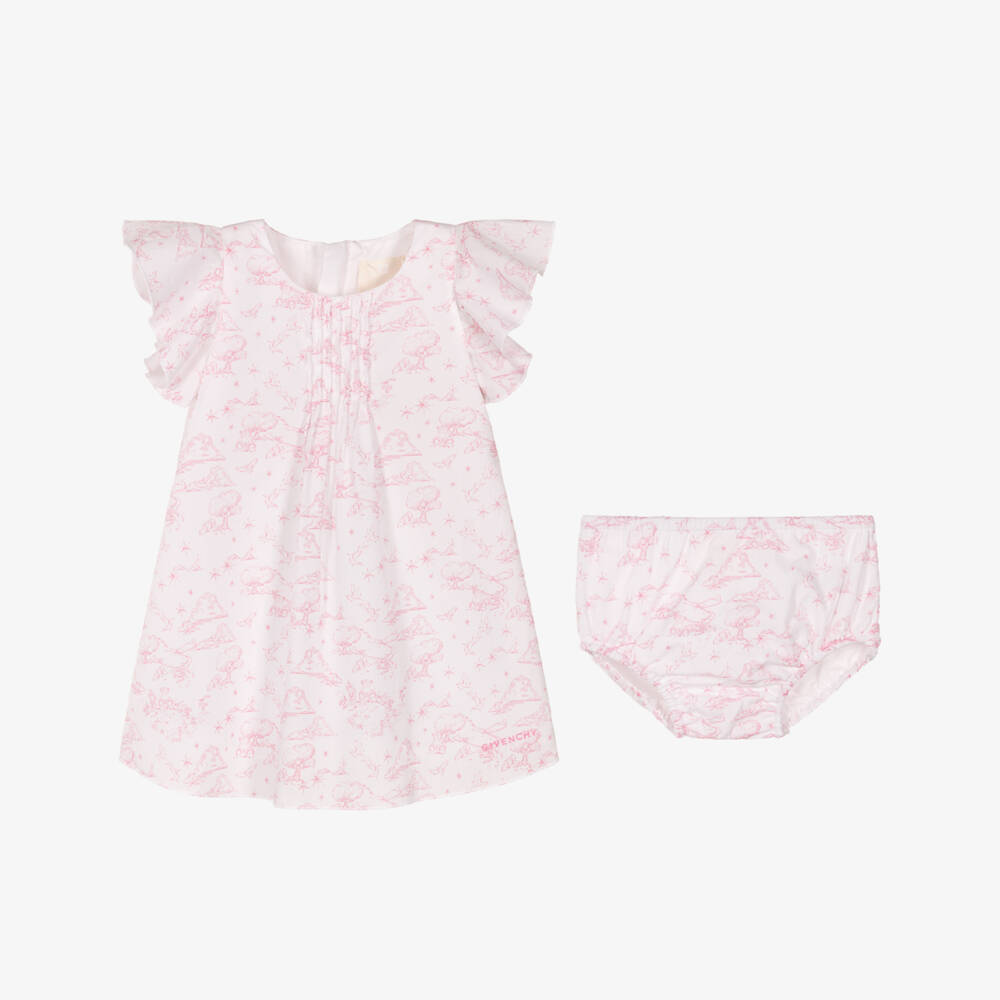 Givenchy-Pink Toile De Jouy Dress | Childrensalon Outlet