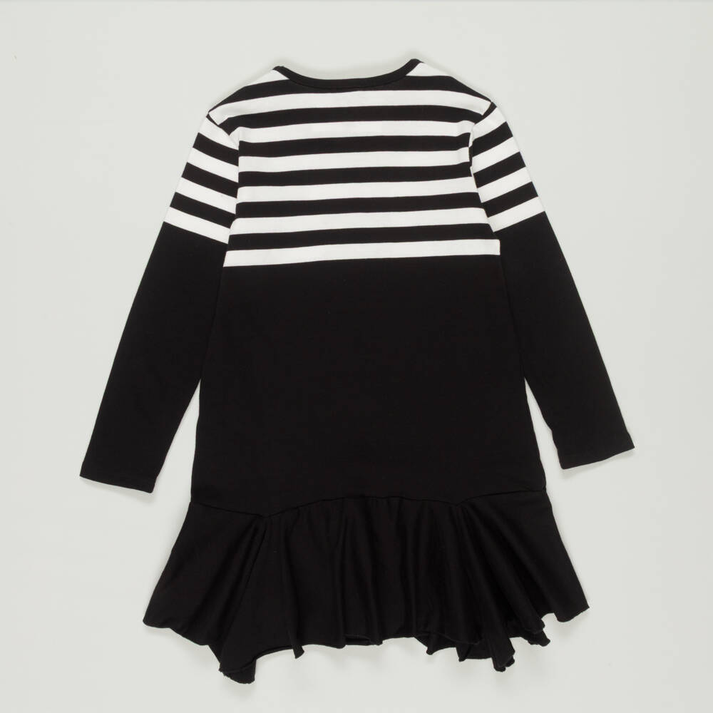 Givenchy-Preloved Girls Black Stripe Cotton Dress (6 years) | Childrensalon Outlet