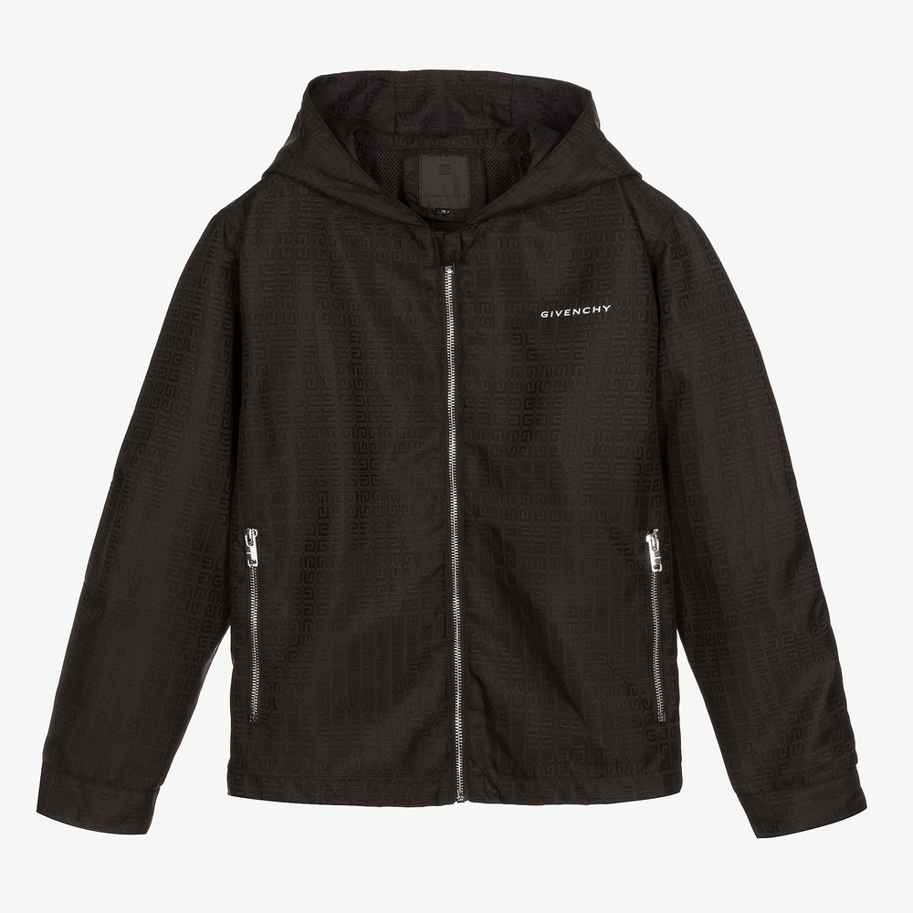 Givenchy - Schwarze Teen 4G Kapuzenjacke | Childrensalon