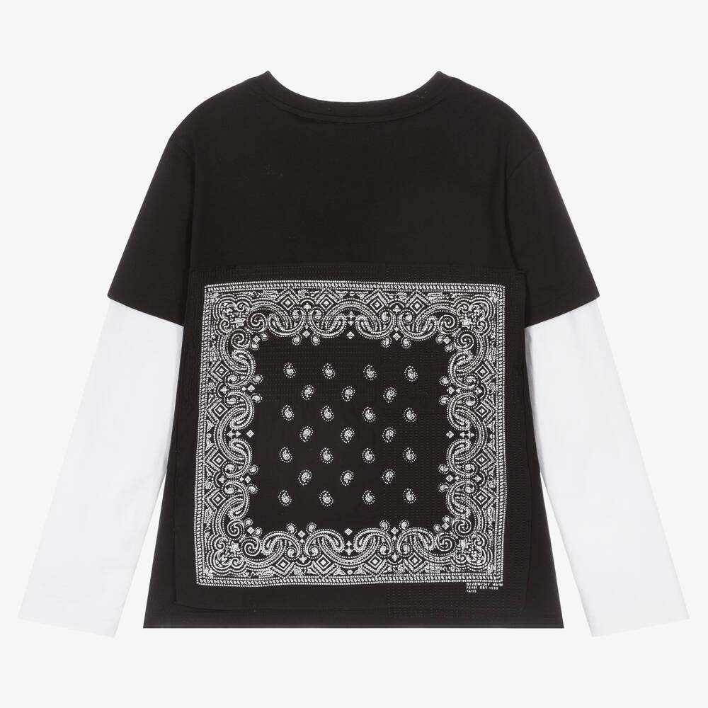 Givenchy-فستان تينز بناتي قطن لون أسود | Childrensalon Outlet