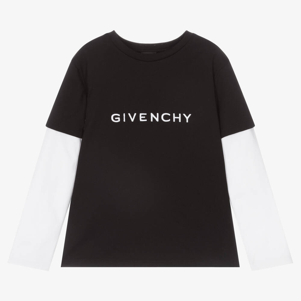 Givenchy - Schwarzes Teen Oberteil mit Bandana-Motiv | Childrensalon