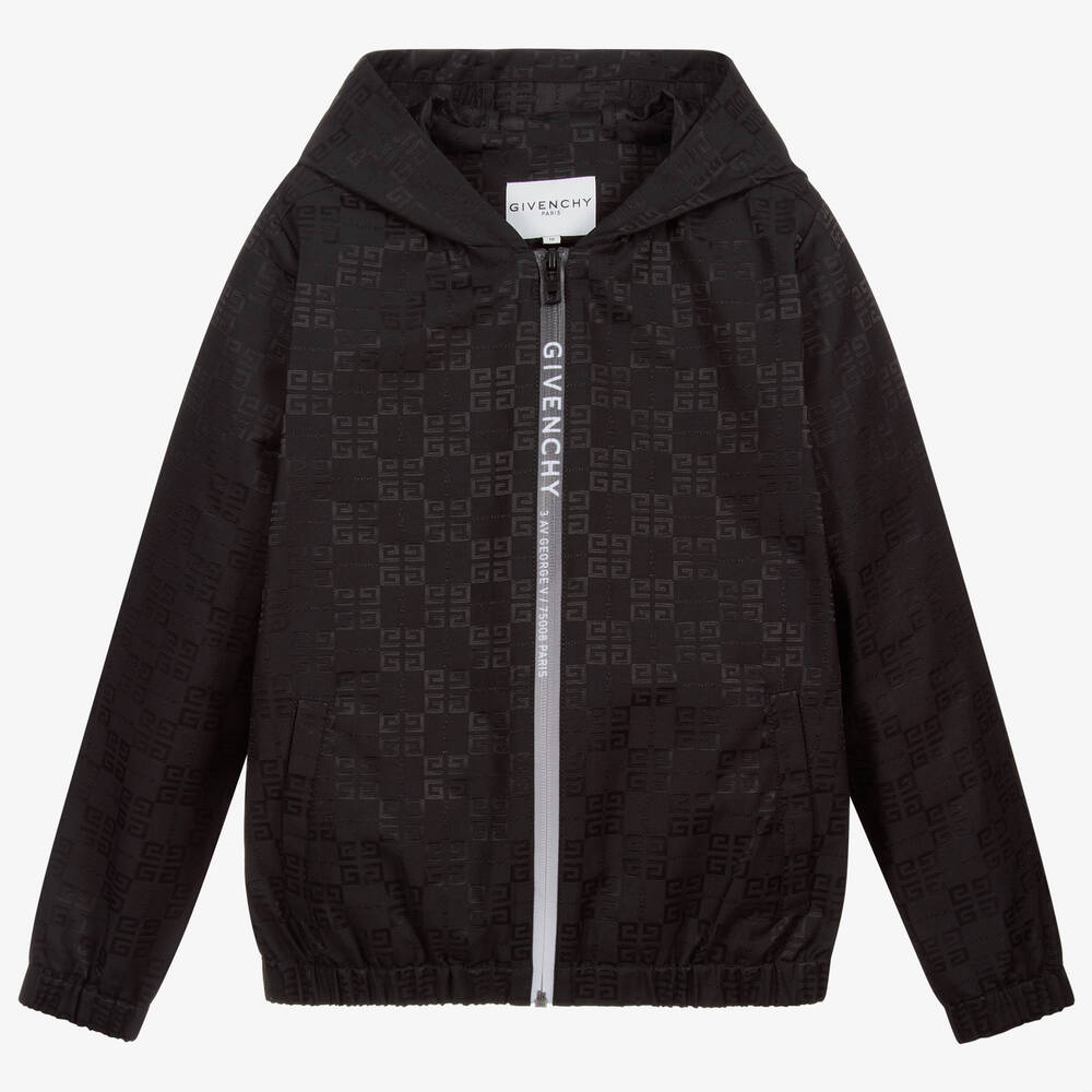Givenchy-Teen Black Logo Jacket | Childrensalon Outlet