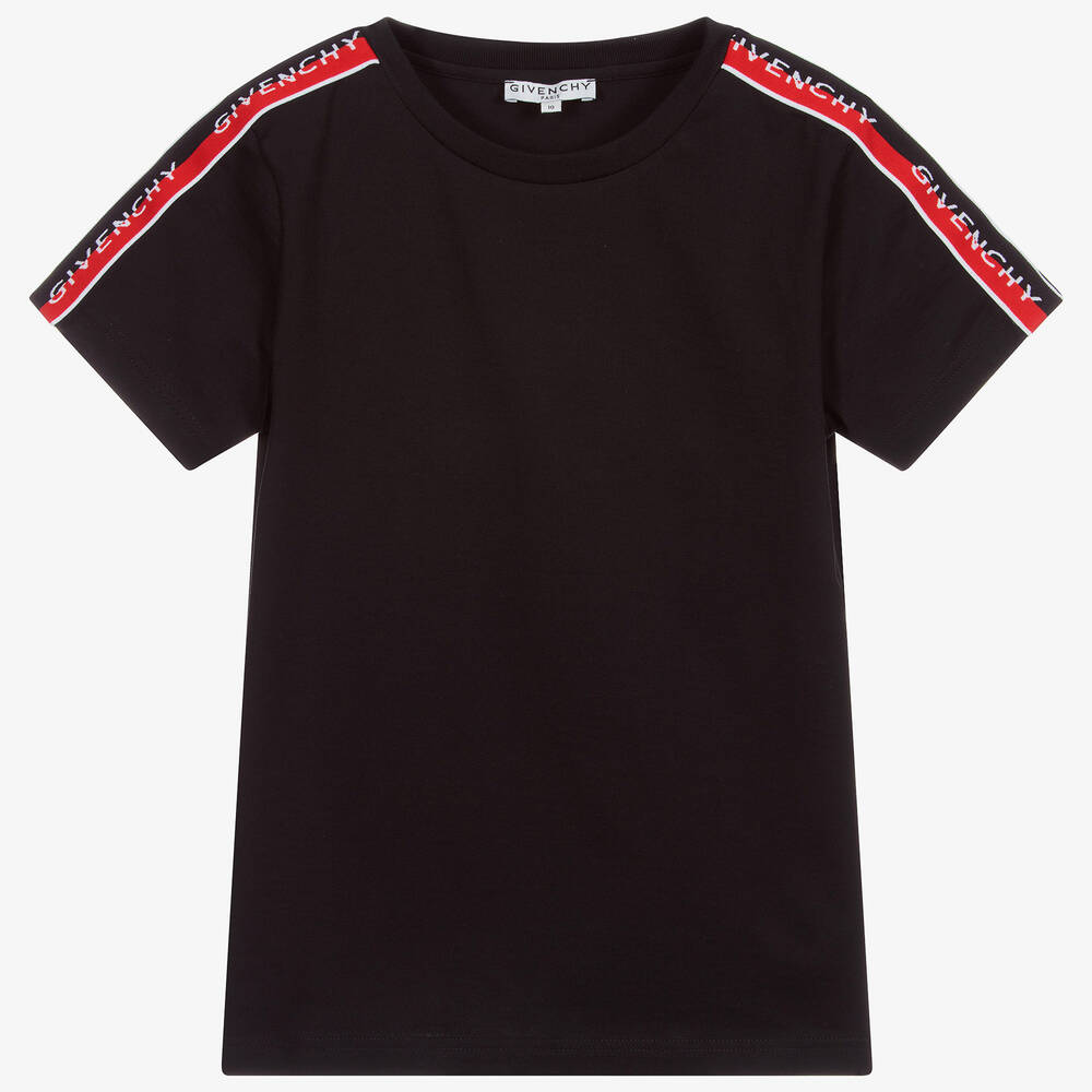 Givenchy - T-shirt noir à logo Ado | Childrensalon