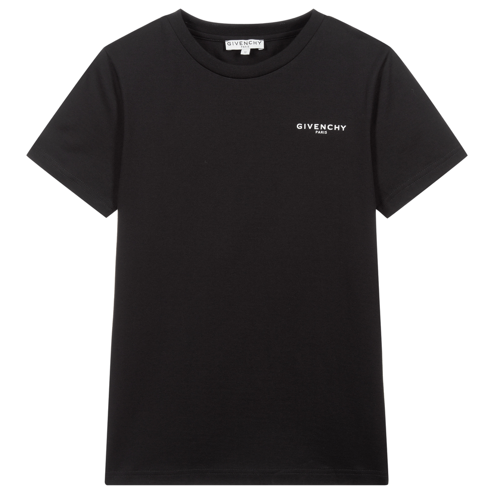 Givenchy - Черная футболка для подростков | Childrensalon
