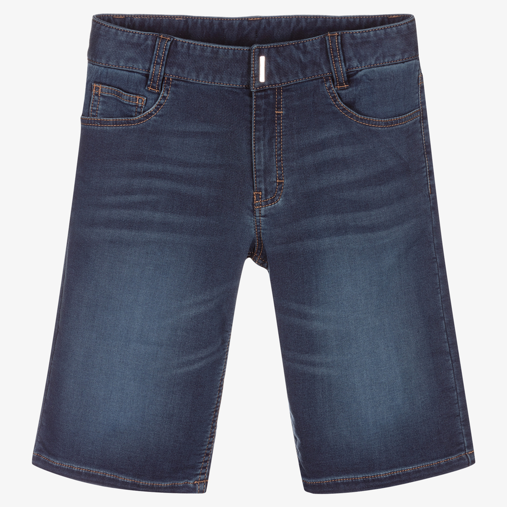 Givenchy - Teen Blue Denim Shorts | Childrensalon