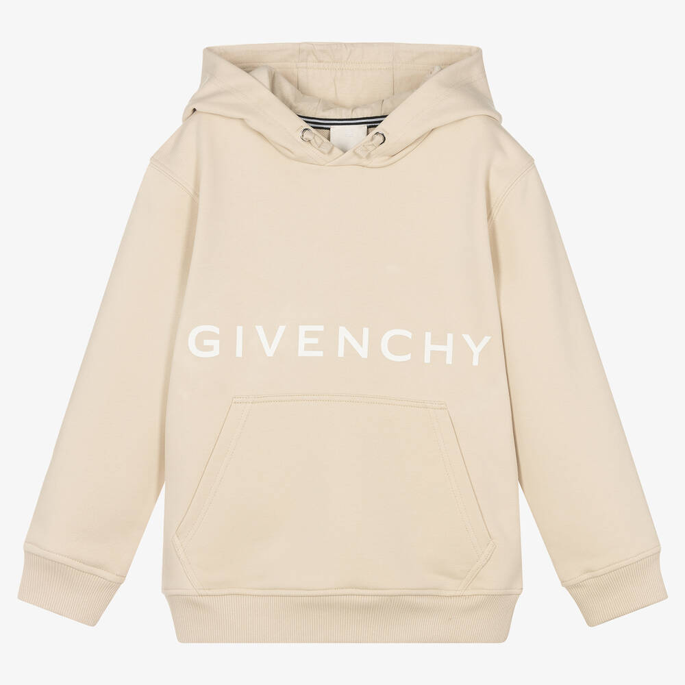 Givenchy - Sweat à capuche beige 4G ado | Childrensalon