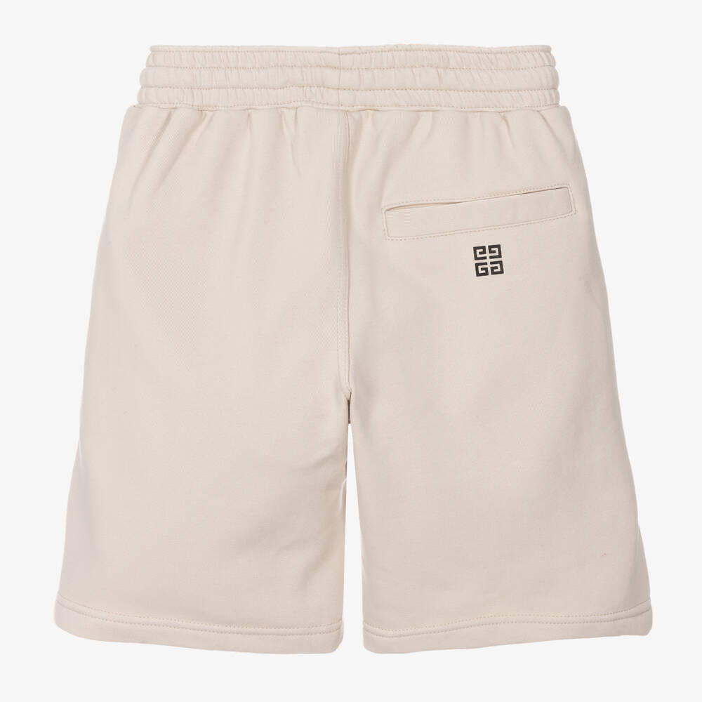 Givenchy - Teen Boys Beige Cotton Shorts | Childrensalon Outlet