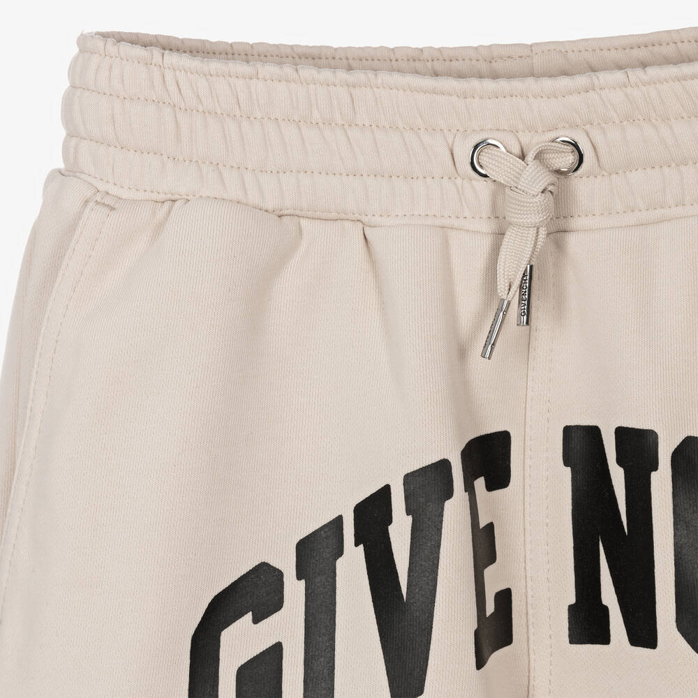 Givenchy - Teen Boys Beige Cotton Shorts | Childrensalon Outlet