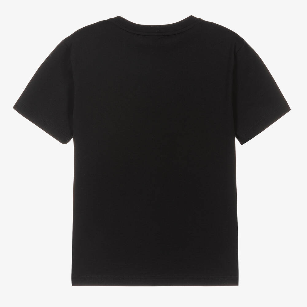 Givenchy-Черная футболка с камуфляжным логотипом | Childrensalon Outlet