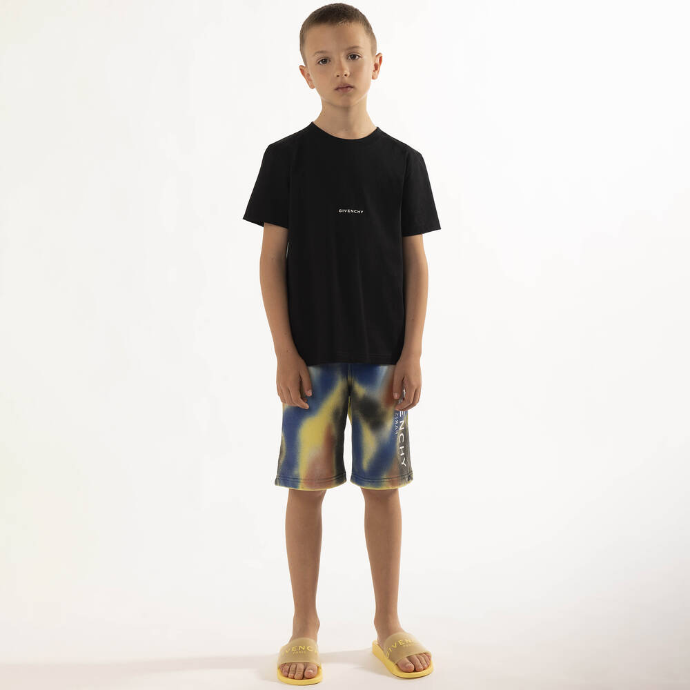 Givenchy-Черная хлопковая футболка | Childrensalon Outlet