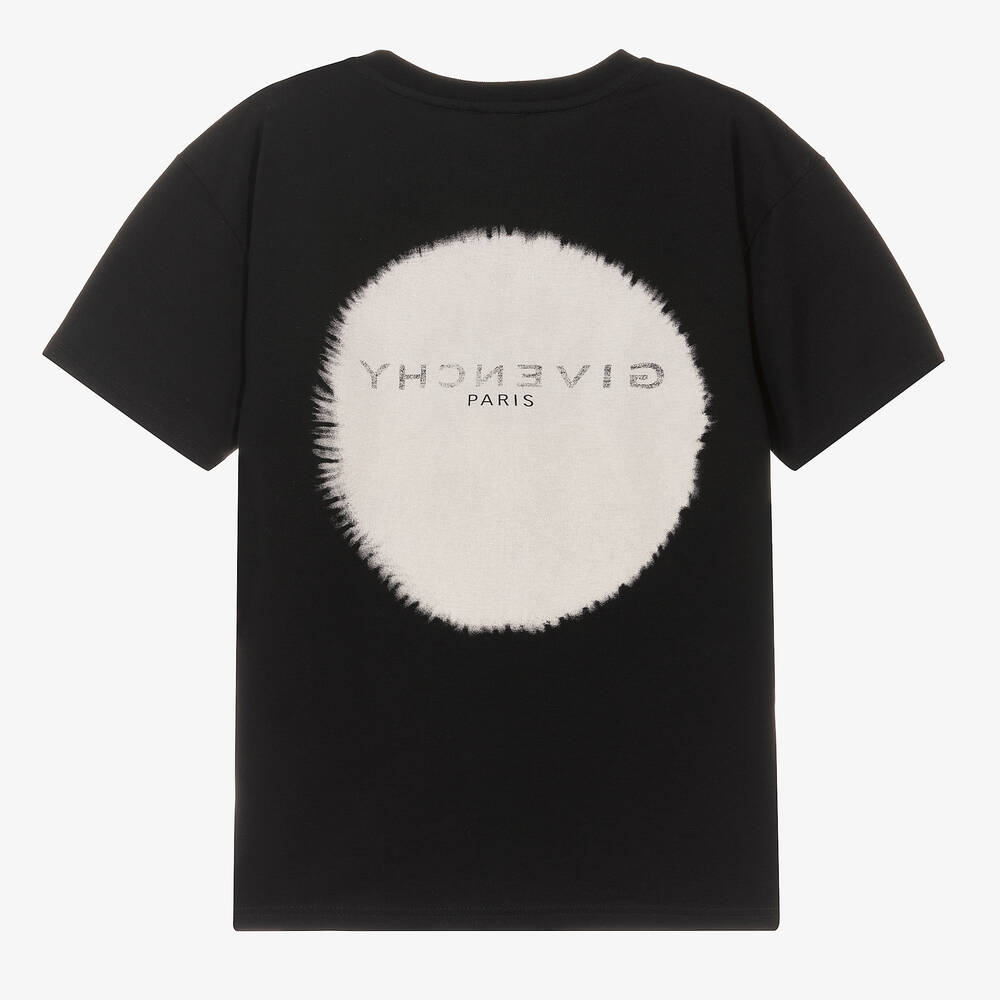 Givenchy Teen Boys Black Cotton Logo T Shirt Childrensalon Outlet