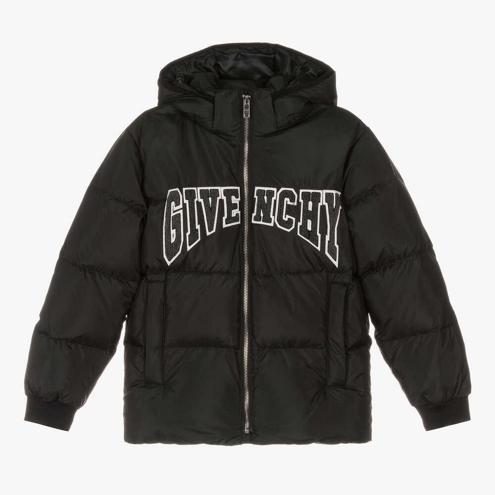 Givenchy - Teen Boys Black Down Puffer Jacket | Childrensalon