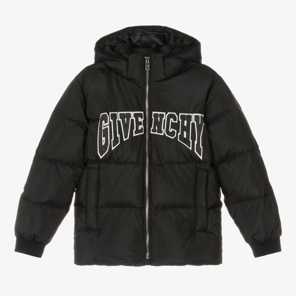 Givenchy - Schwarze Teen Daunen-Steppjacke | Childrensalon