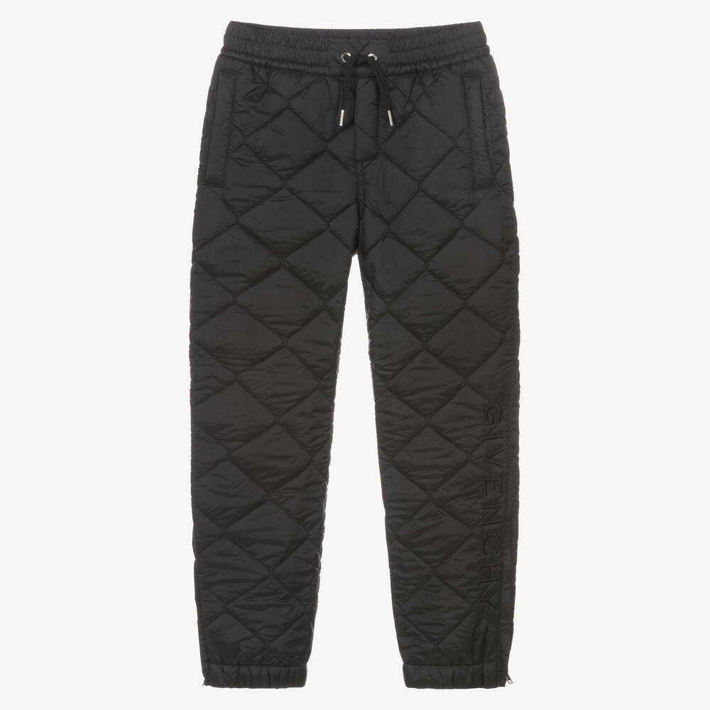 Givenchy - Bas jogging noir matelassé ado | Childrensalon