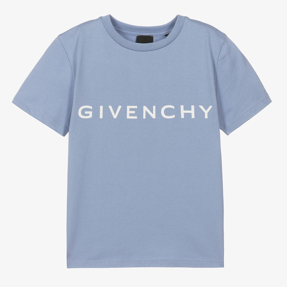Givenchy - Blaues Teen Baumwoll-T-Shirt (J) | Childrensalon