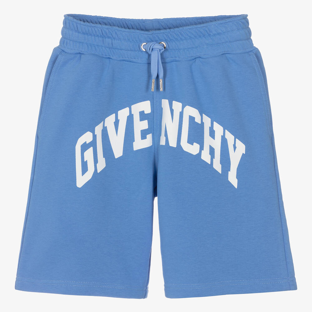 Givenchy-Teen Boys Blue Cotton Shorts | Childrensalon Outlet