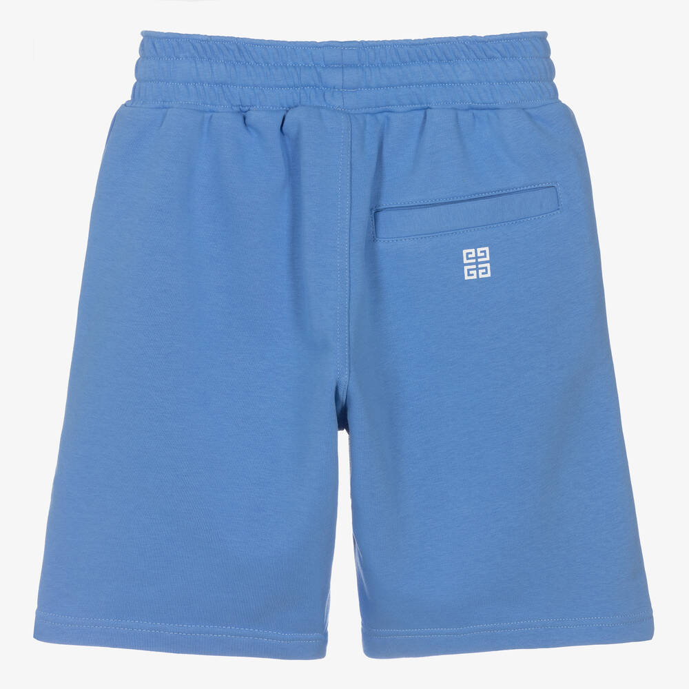 Givenchy-Teen Boys Blue Cotton Shorts | Childrensalon Outlet