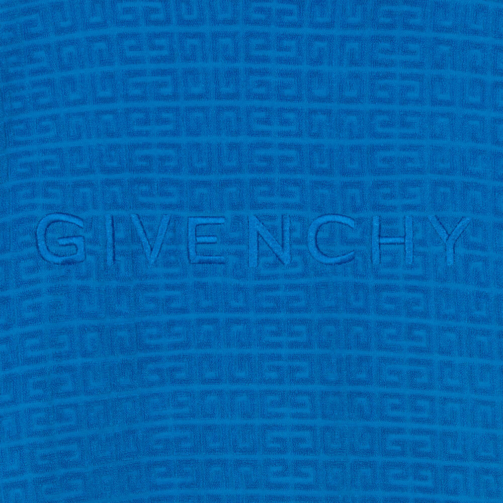 Givenchy-Teen Boys Blue Towelling Jersey Beach Cover Up | Childrensalon Outlet
