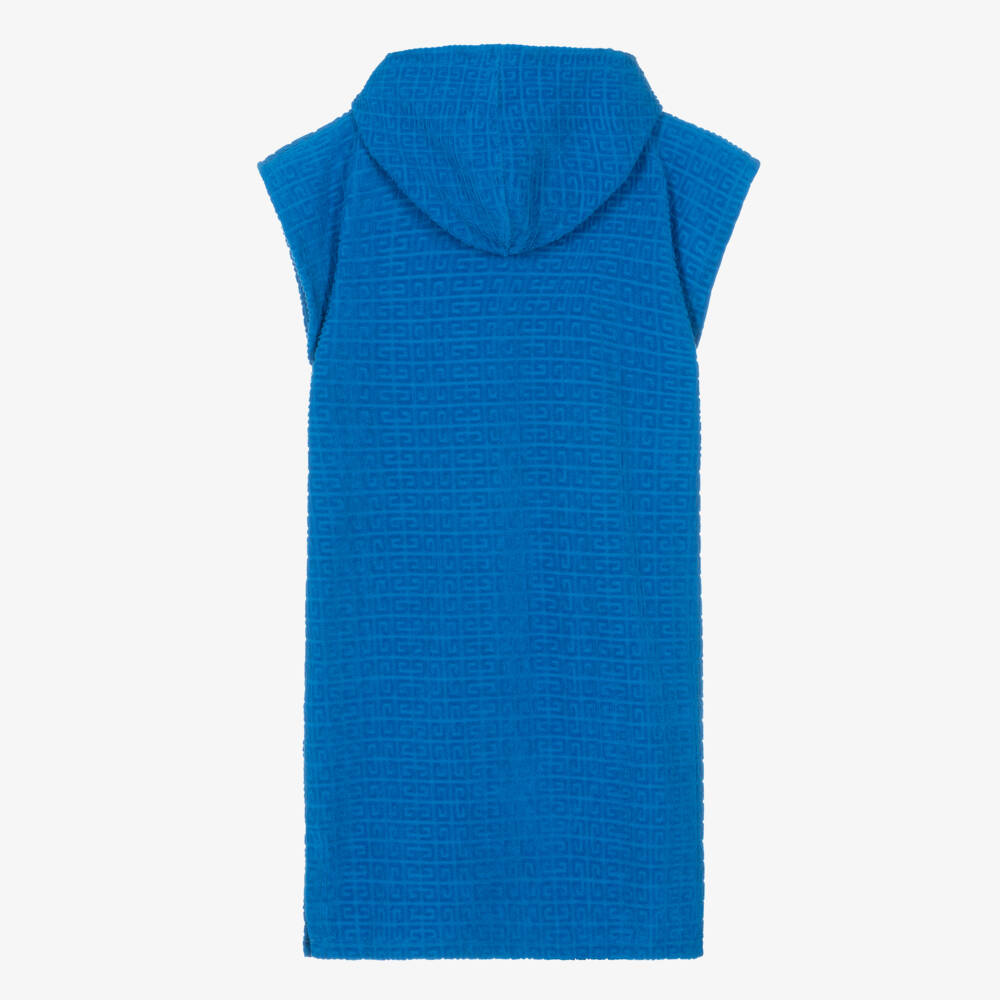 Givenchy-Teen Boys Blue Towelling Jersey Beach Cover Up | Childrensalon Outlet
