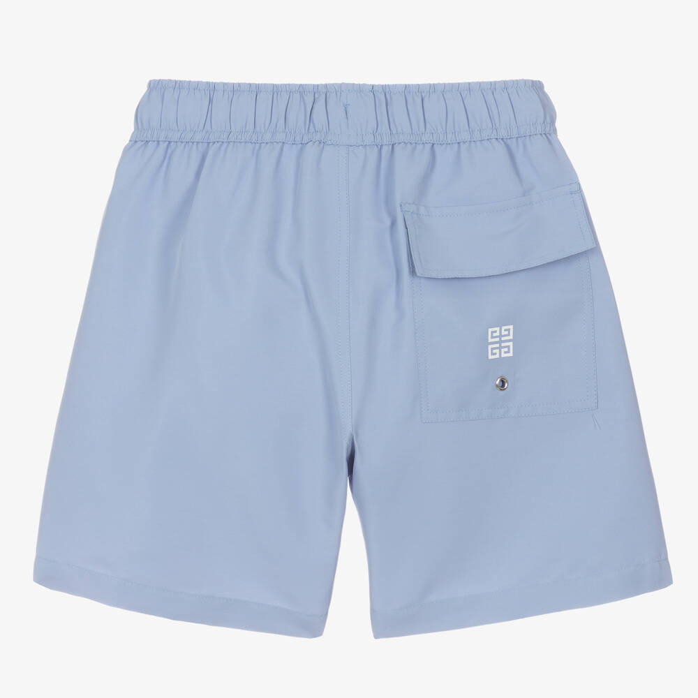 Givenchy-Teen Boys Blue Varsity Swim Shorts | Childrensalon Outlet